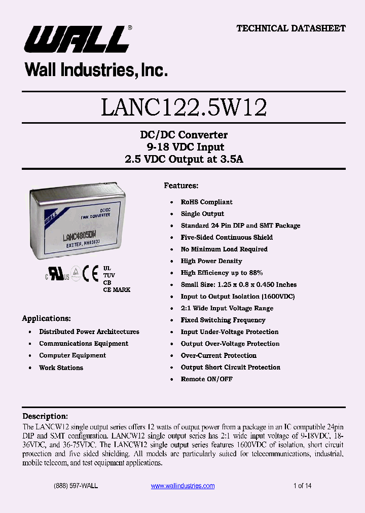 LANC1225W12_4163500.PDF Datasheet