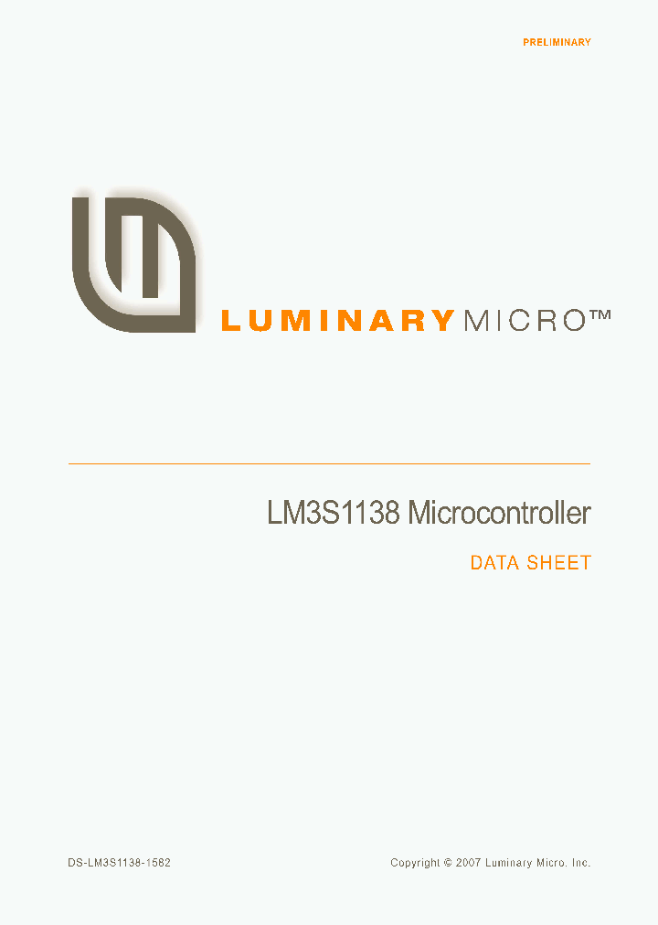 LM3S1138_4146646.PDF Datasheet