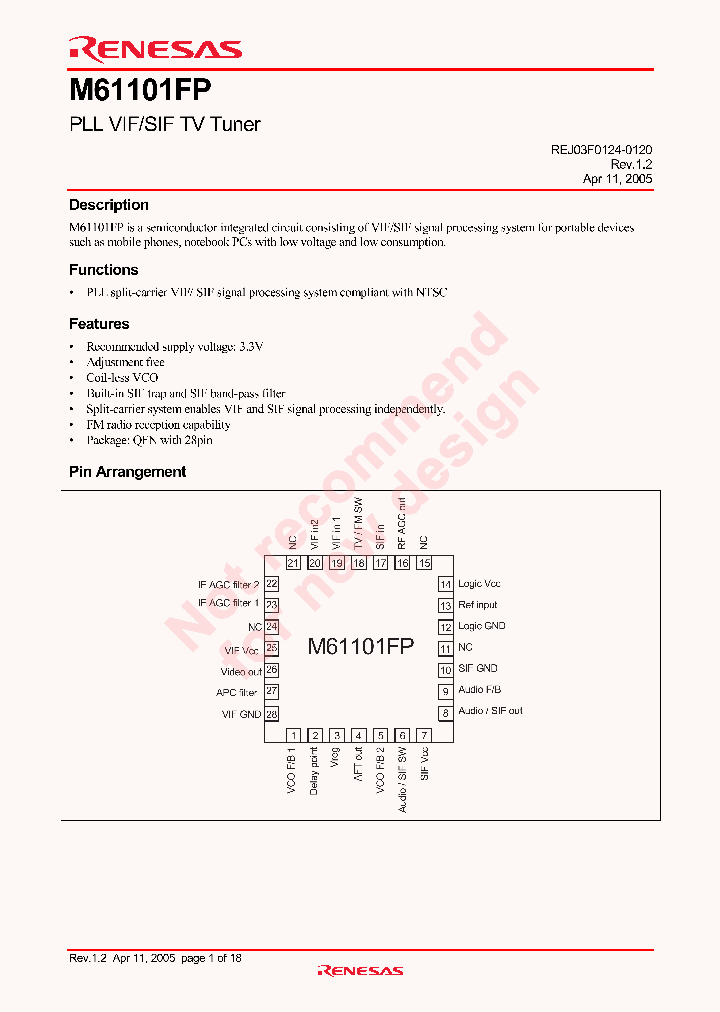 M61101FP_4122868.PDF Datasheet