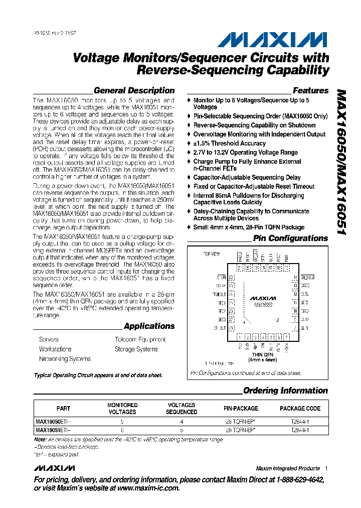 MAX16051ETI_4127593.PDF Datasheet