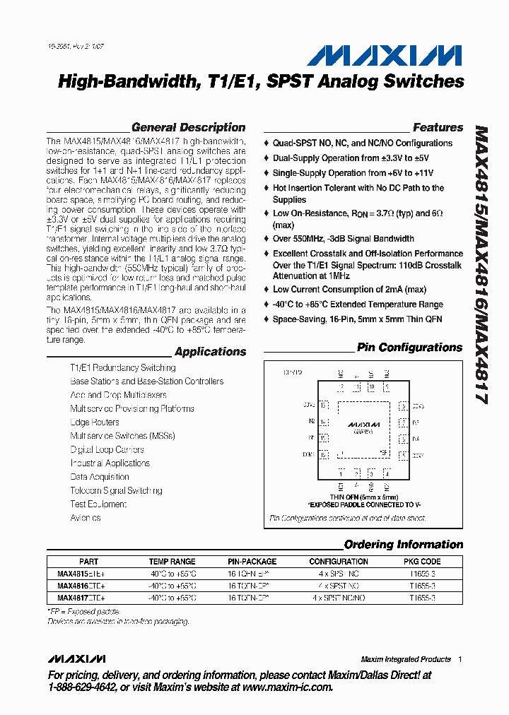 MAX4817ETE_4137472.PDF Datasheet