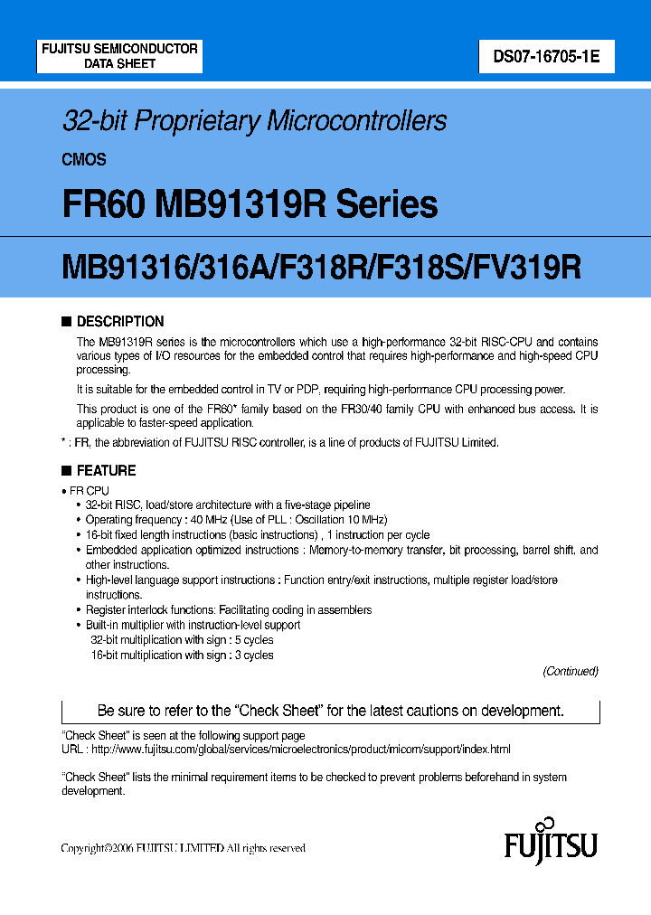 MB91316_4107275.PDF Datasheet