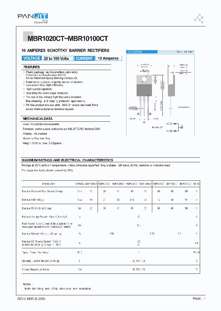 MBR1020CT_4114445.PDF Datasheet