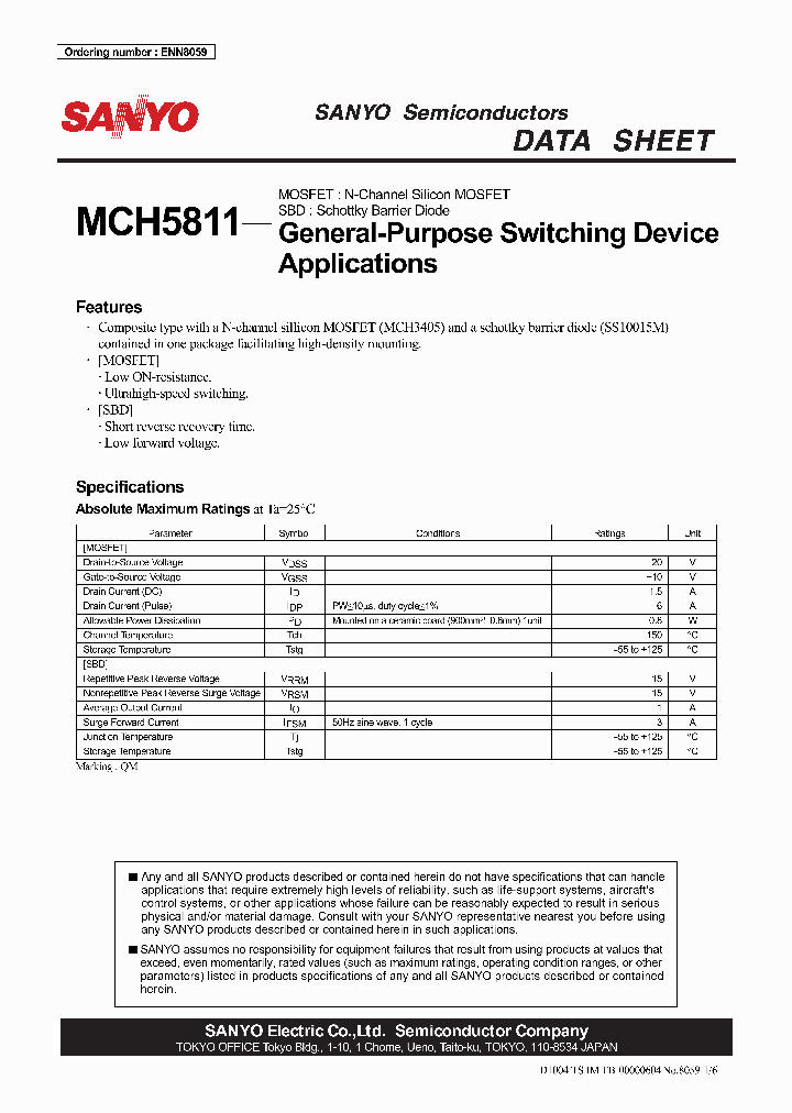 MCH5811_4113551.PDF Datasheet