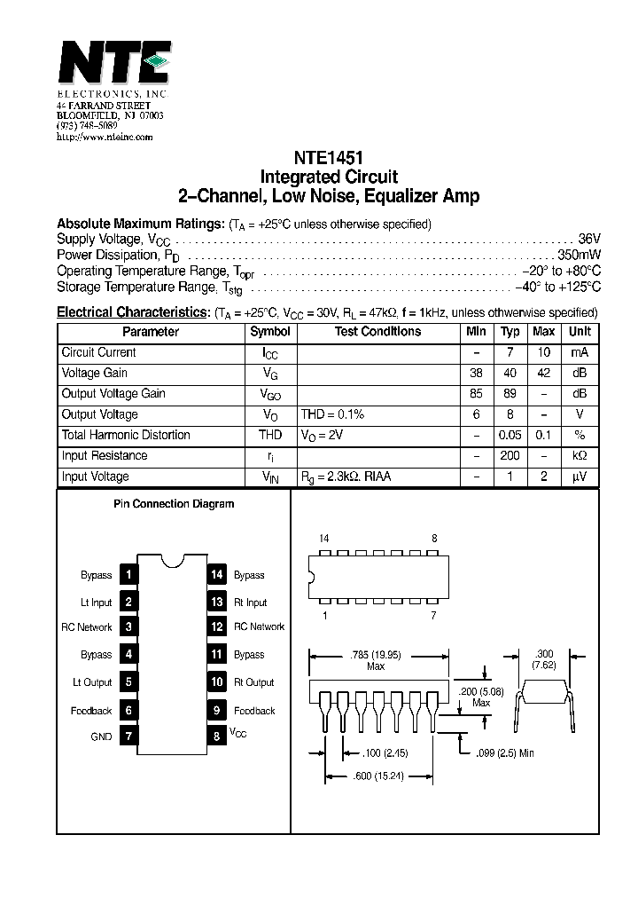 NTE1451_4129834.PDF Datasheet