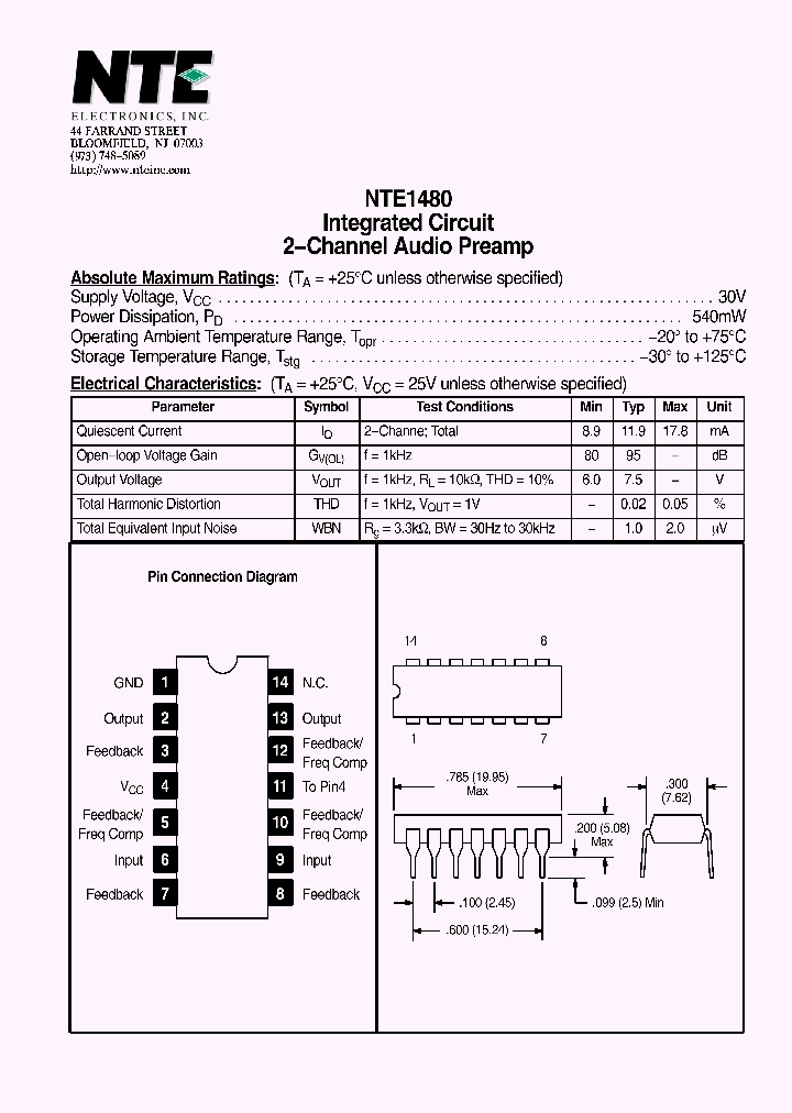 NTE1480_4131457.PDF Datasheet