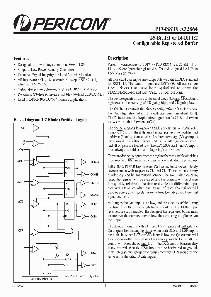 PI74SSTUA32864_4158212.PDF Datasheet