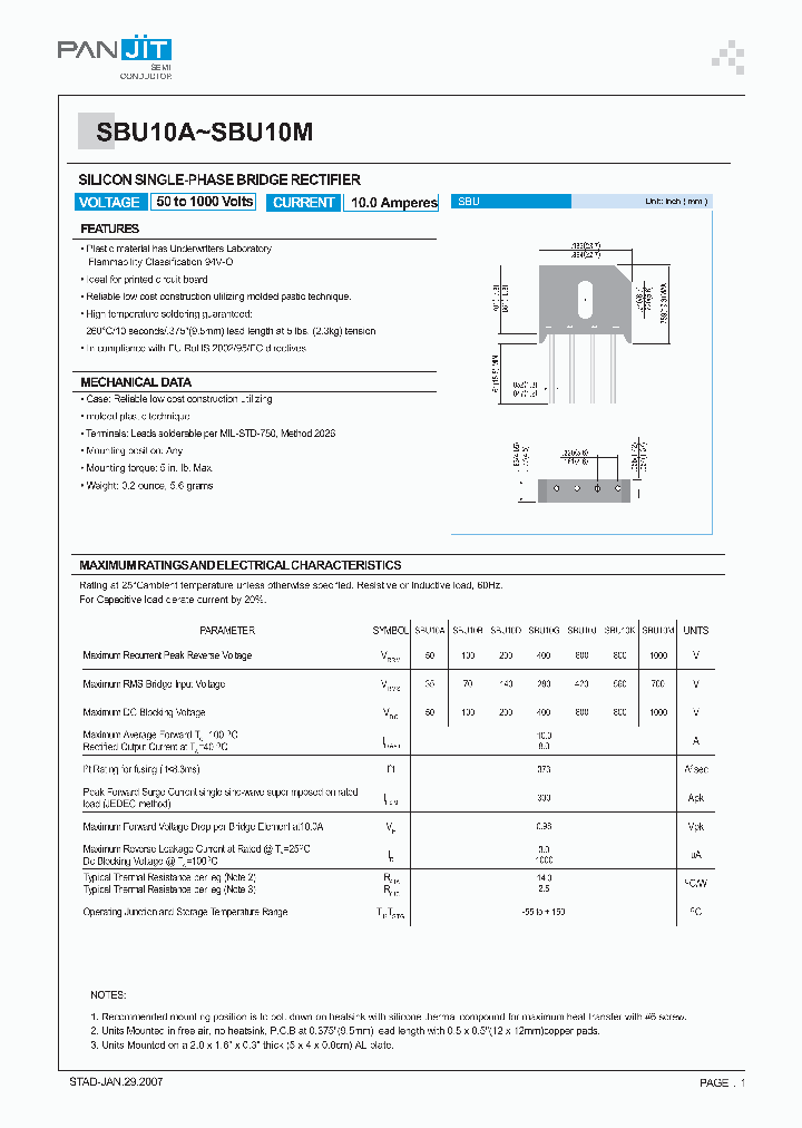 SBU10A_4101859.PDF Datasheet