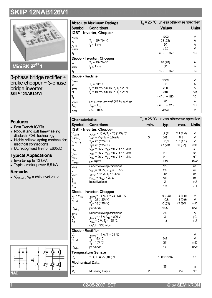 SKIIP12NAB126V1_4104326.PDF Datasheet