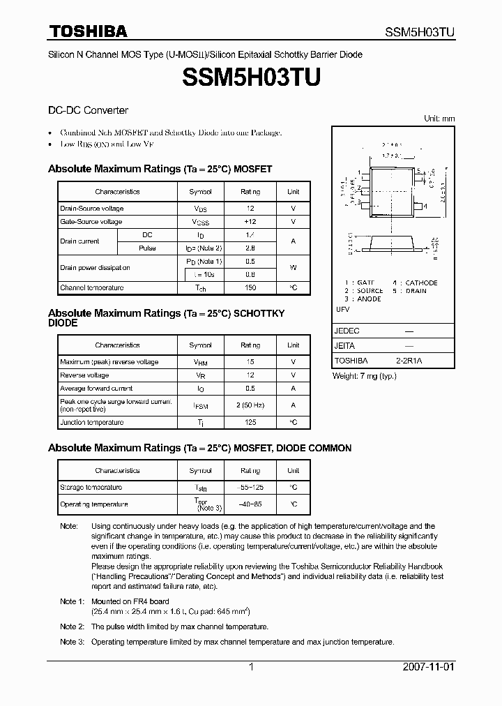 SSM5H03TU_4134814.PDF Datasheet