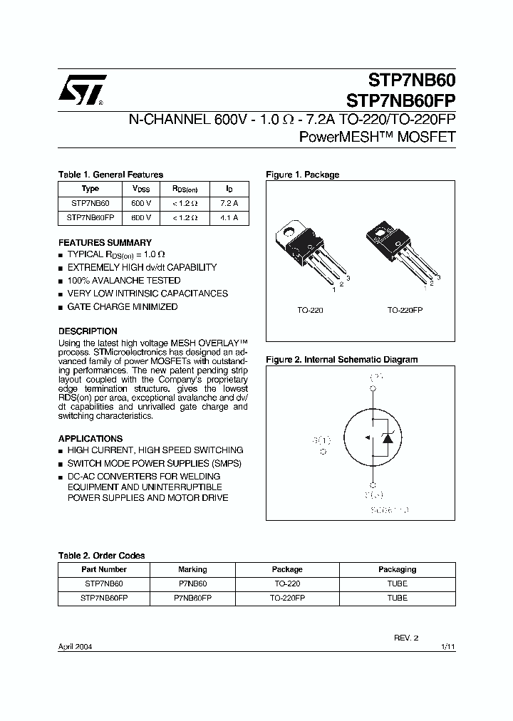 STP7NB6007_4127498.PDF Datasheet