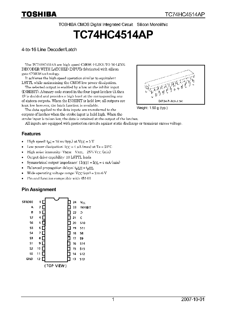 TC74HC4514AP07_4124511.PDF Datasheet