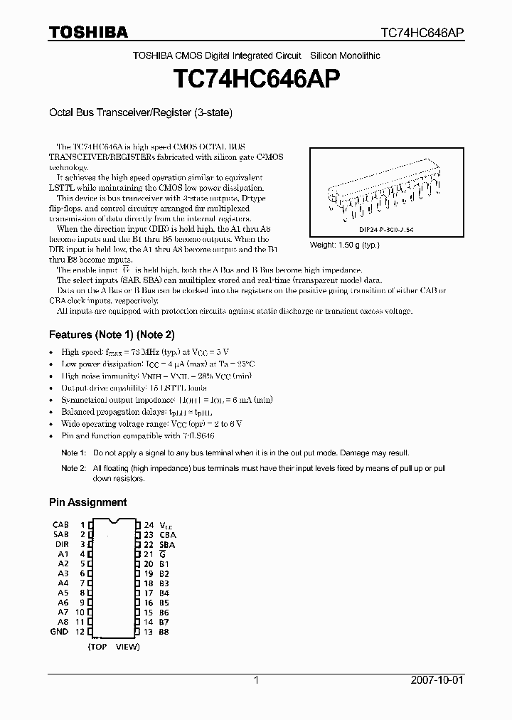 TC74HC646AP07_4108939.PDF Datasheet