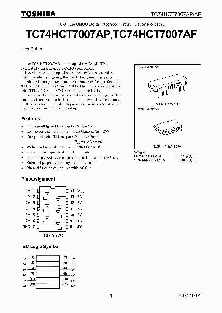 TC74HCT7007AP07_4112530.PDF Datasheet