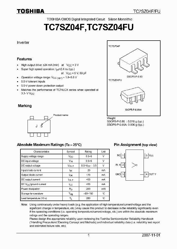 TC7SZ04F07_4125035.PDF Datasheet