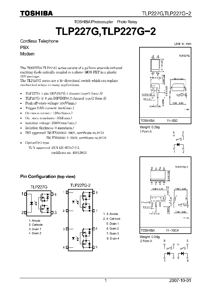 TLP227G07_4124681.PDF Datasheet