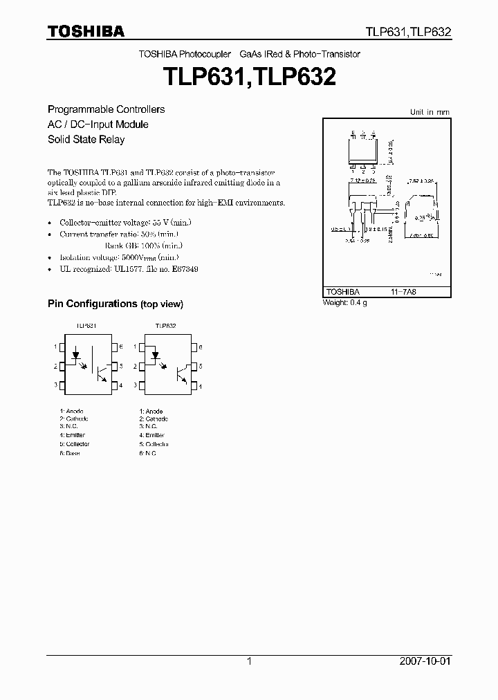 TLP63107_4124492.PDF Datasheet