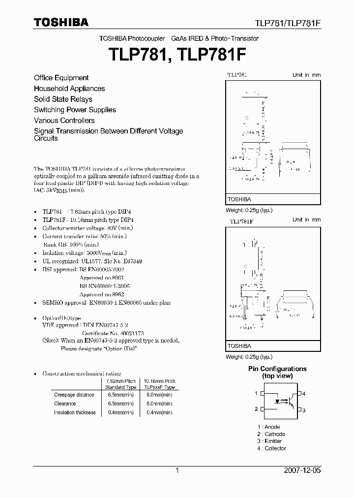 TLP781F_4108681.PDF Datasheet