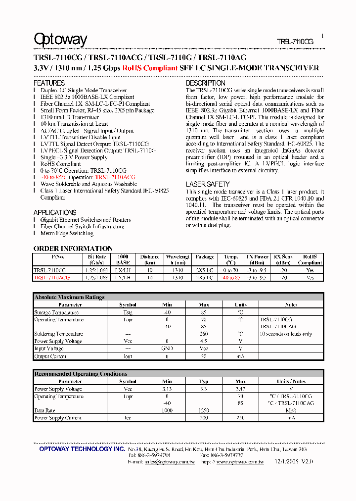 TRSL-7110ACG_4128308.PDF Datasheet