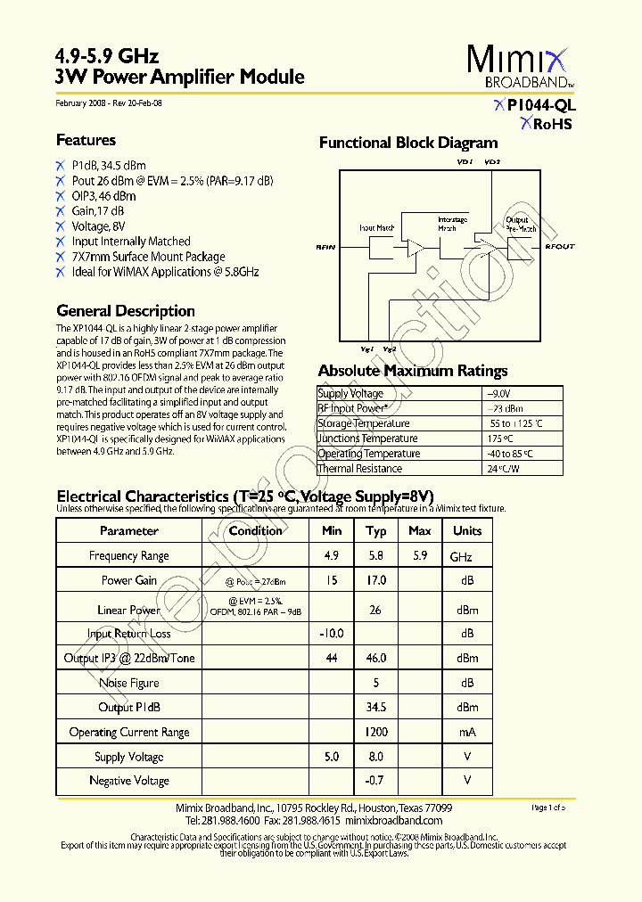 XP1044-QL-EV1_4142835.PDF Datasheet