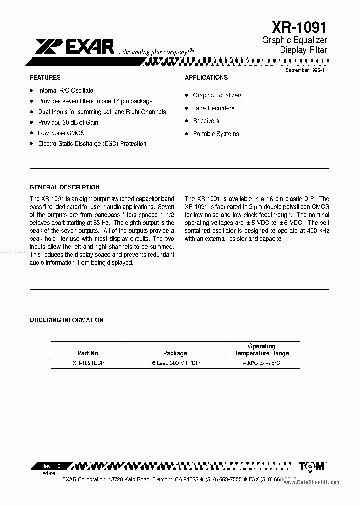 XR-1091_4114108.PDF Datasheet