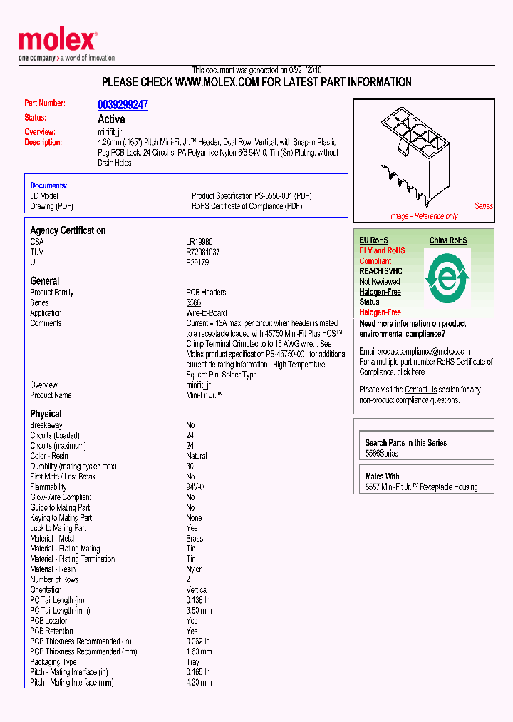 0039299247_4852460.PDF Datasheet
