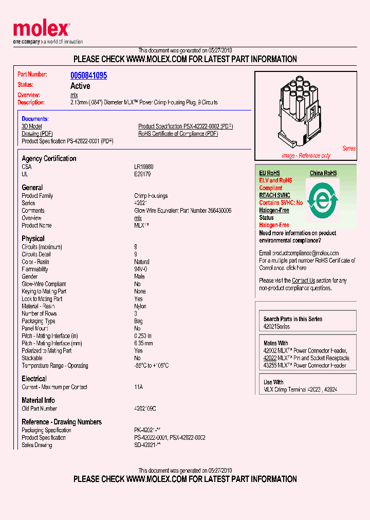 0050841095_4868001.PDF Datasheet