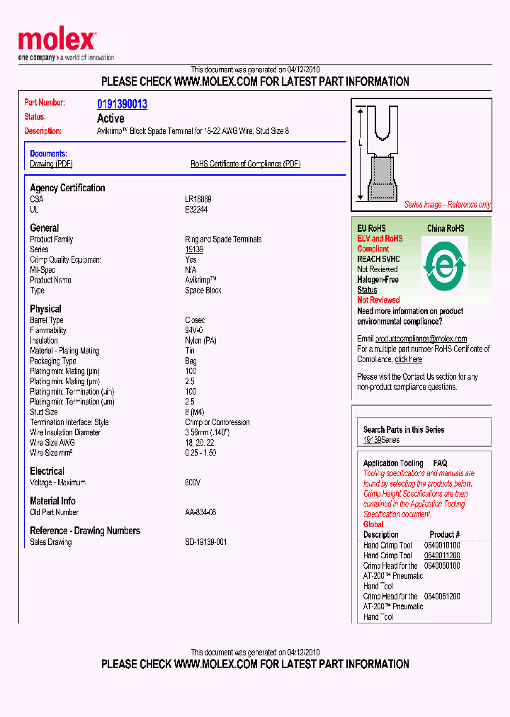 0191390013_4917757.PDF Datasheet