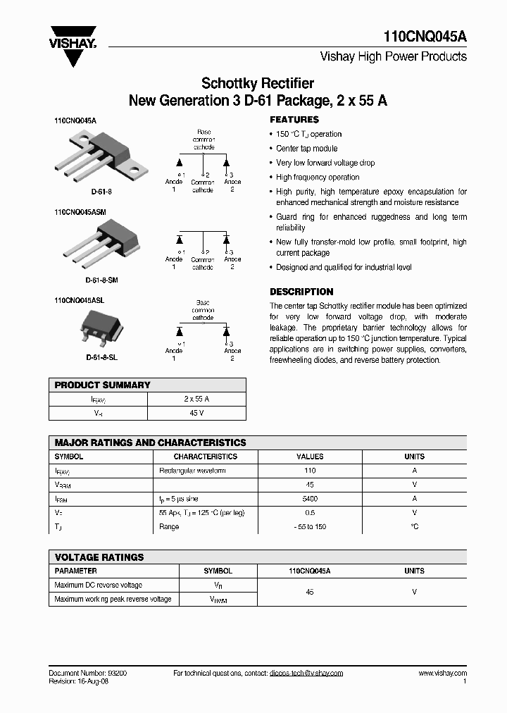 110CNQ045ASL_4395942.PDF Datasheet