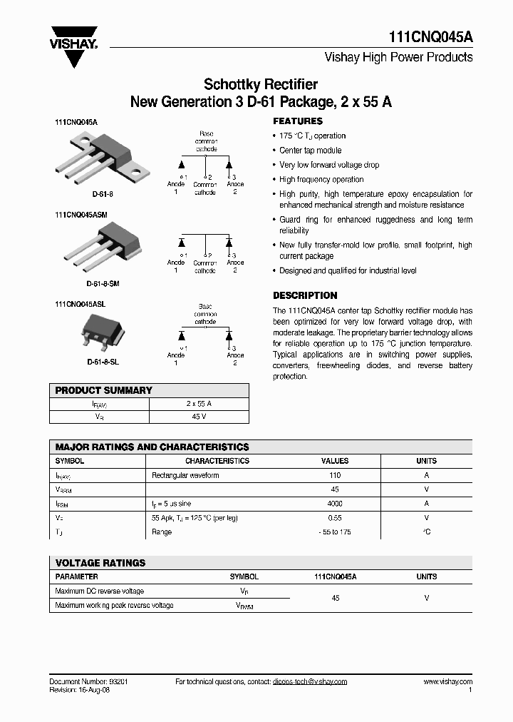 111CNQ045ASL_4395943.PDF Datasheet