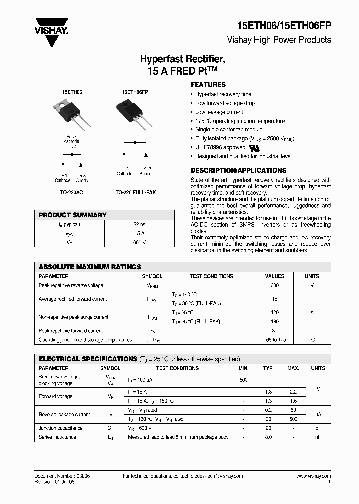 15ETH06FP_4812075.PDF Datasheet