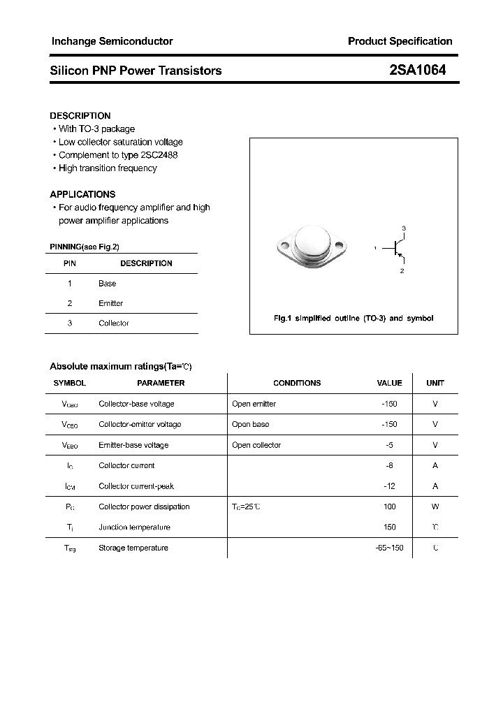 2SA1064_4305382.PDF Datasheet