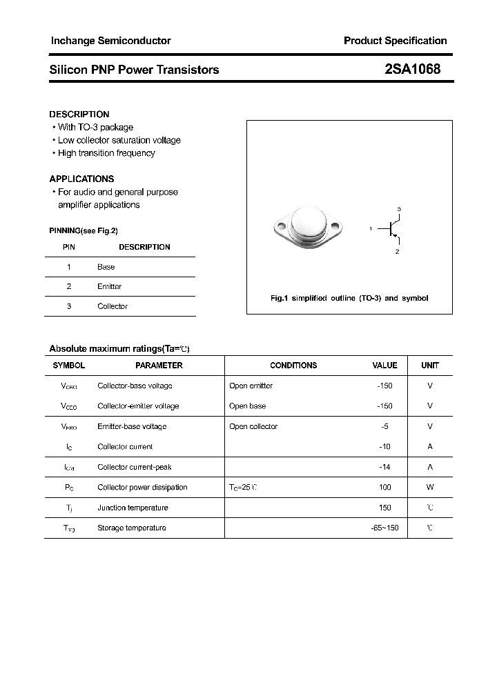 2SA1068_4305385.PDF Datasheet