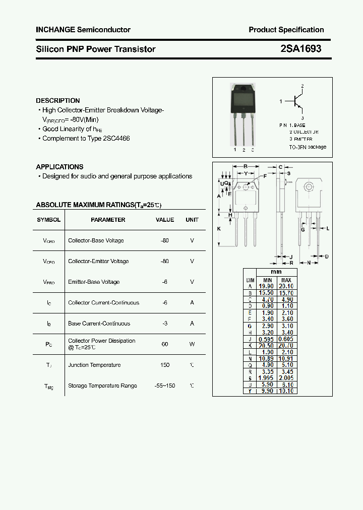 2SA1693_4316661.PDF Datasheet