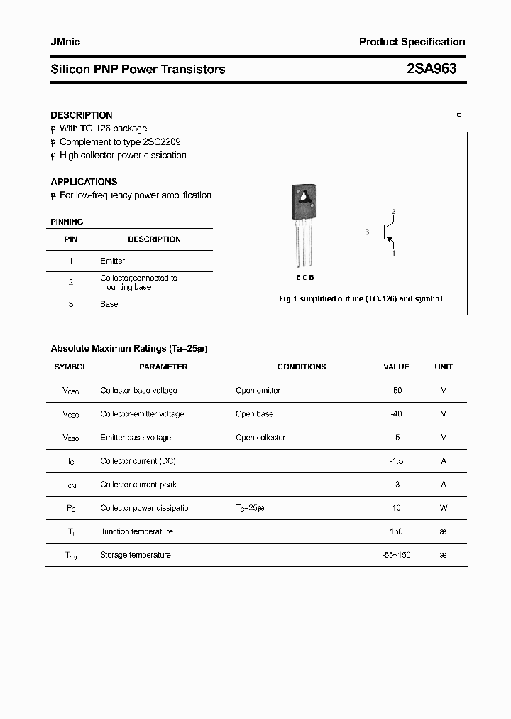 2SA963_4464554.PDF Datasheet