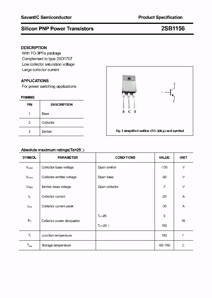 2SB1156_4387562.PDF Datasheet