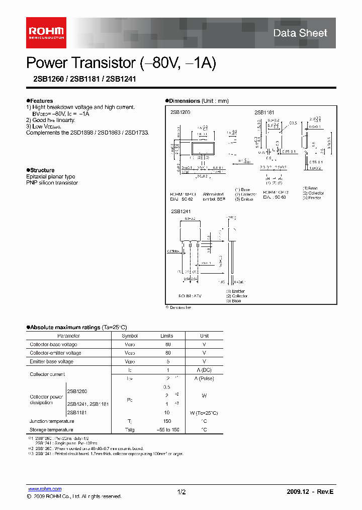 2SB126009_4850450.PDF Datasheet