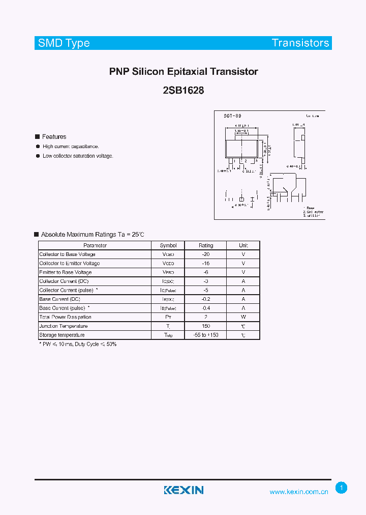 2SB1628_4338183.PDF Datasheet