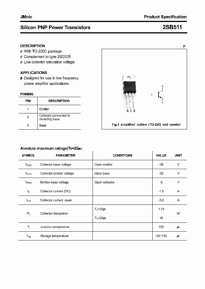 2SB511_4457714.PDF Datasheet