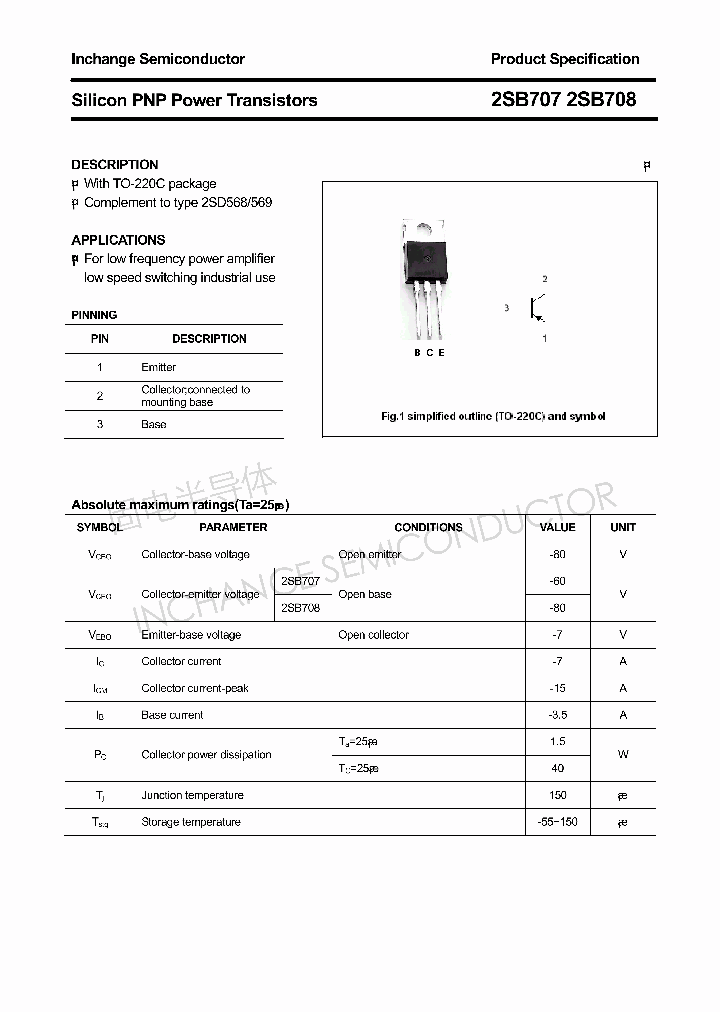 2SB707_4380023.PDF Datasheet