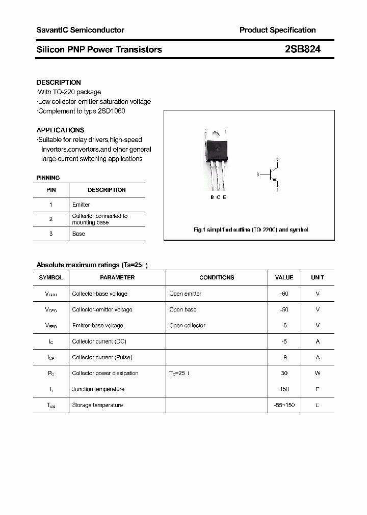 2SB824_4377108.PDF Datasheet