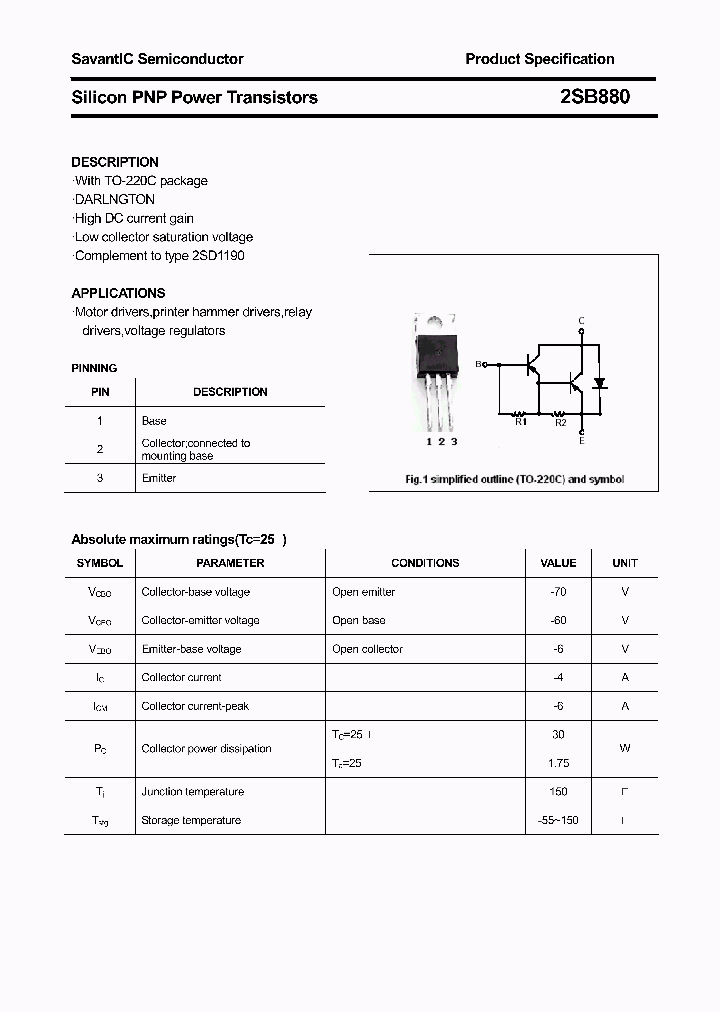 2SB880_4418974.PDF Datasheet