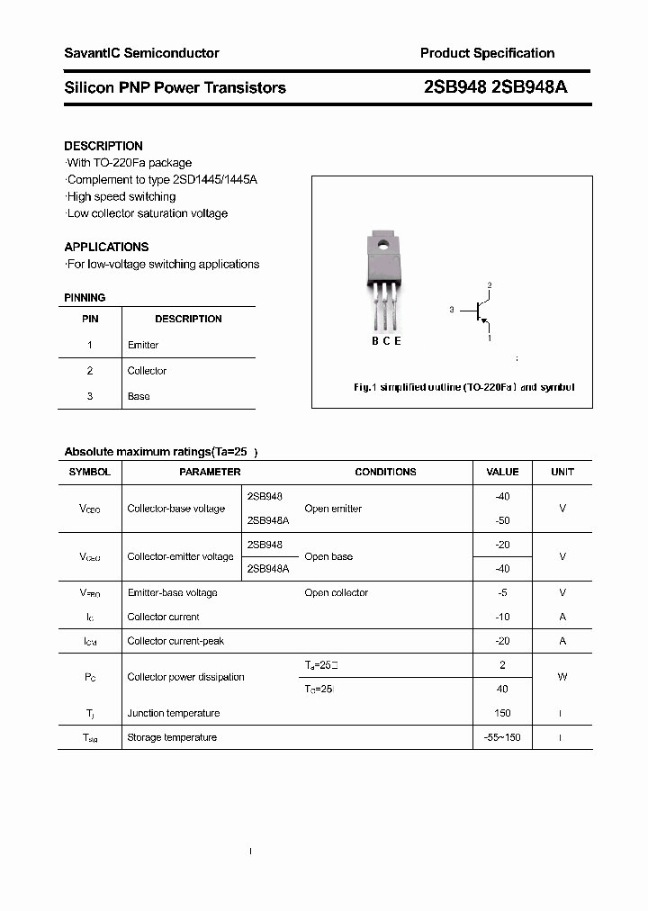 2SB948_4395641.PDF Datasheet