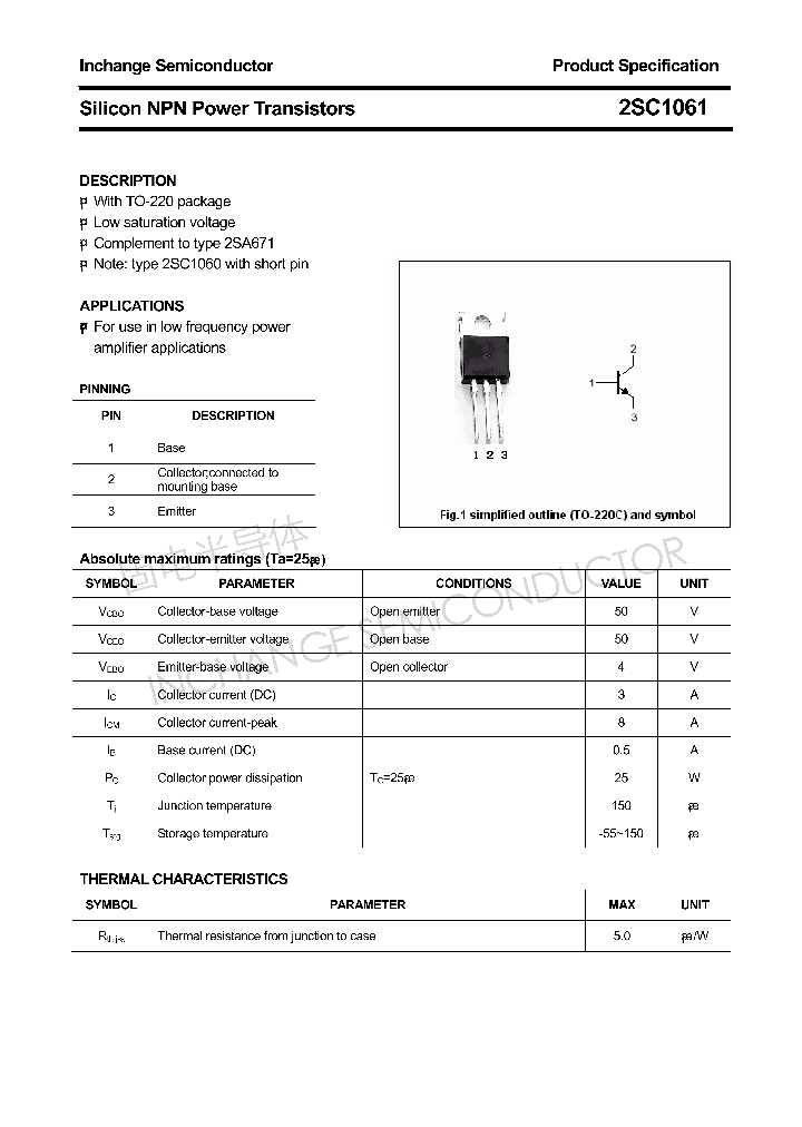 2SC1061_4309521.PDF Datasheet