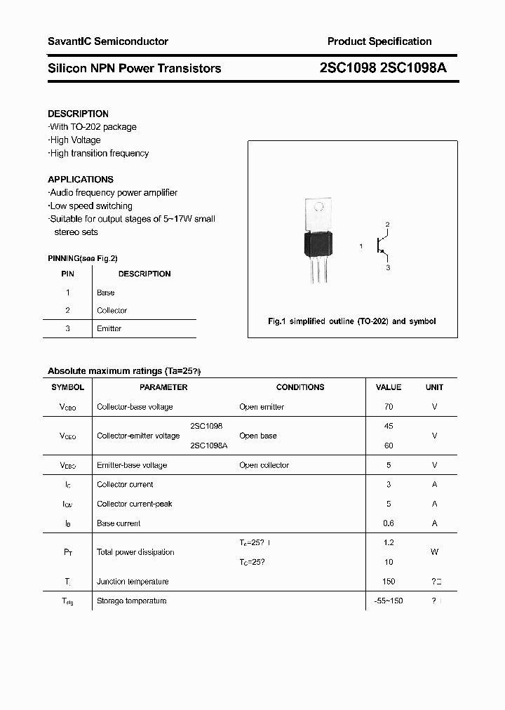 2SC1098_4407709.PDF Datasheet