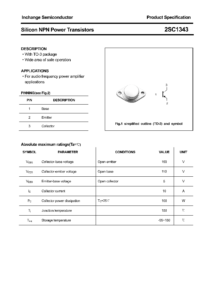 2SC1343_4362527.PDF Datasheet