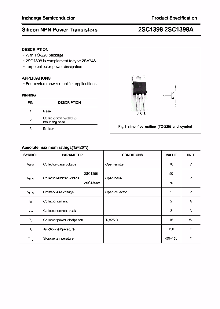 2SC1398_4353205.PDF Datasheet