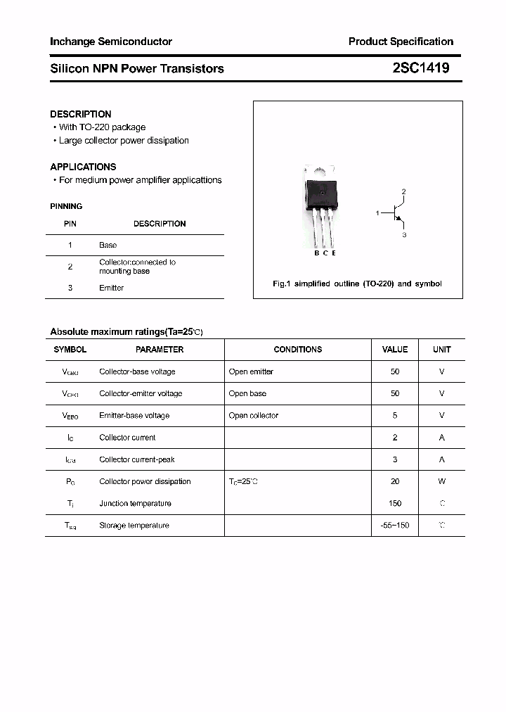 2SC1419_4364251.PDF Datasheet