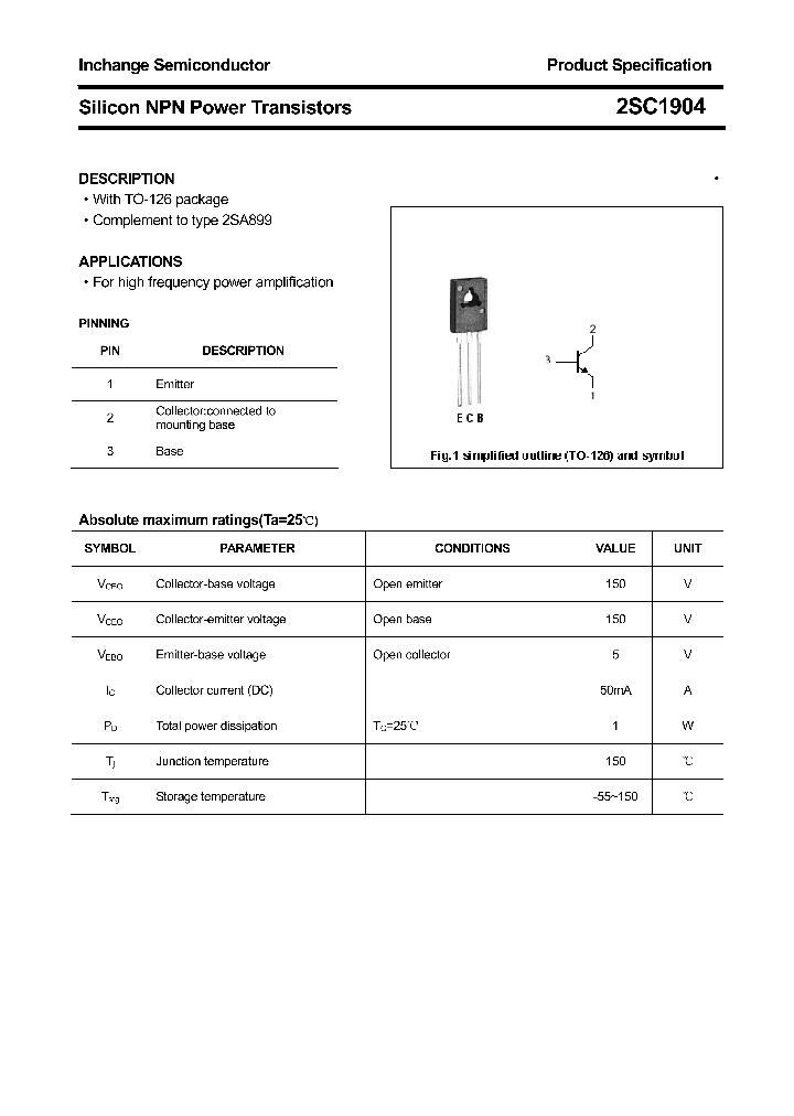 2SC1904_4351009.PDF Datasheet