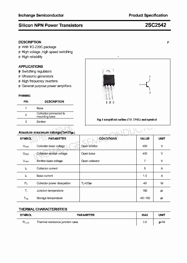 2SC2542_4345486.PDF Datasheet